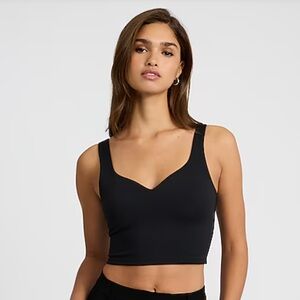 Express Body Contour High Compression Sweetheart Neckline Cropped Tank XL